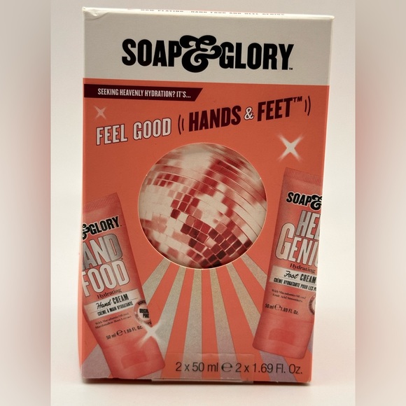 Soap and Glory Feel Good Gift Set: Hand Cream 50 ml and Foot Cream 50 ml - Picture 1 of 4